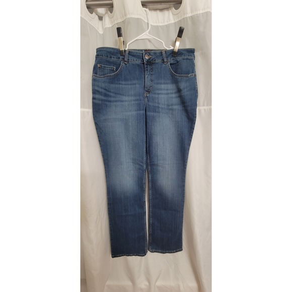 Lee Denim - Lee Women's Midrise Boot Cut Blue Jeans Size 16 Long